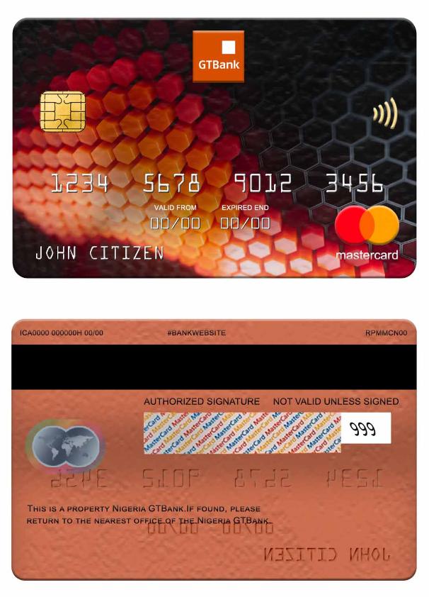 Nigeria GTBank mastercard